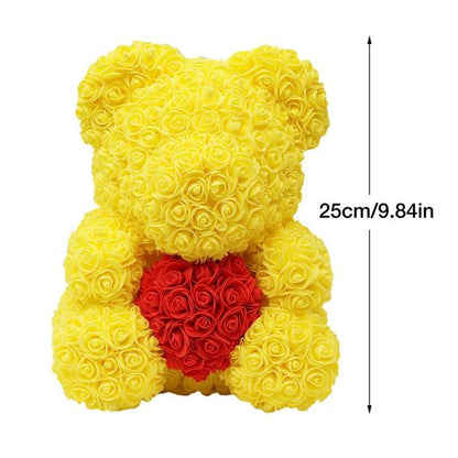 Valentine's Day Rose Flower Bear