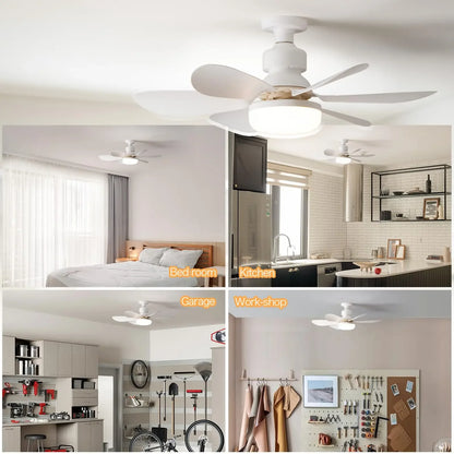 LED 30W ceiling fan light E27 with remote control for dimming,