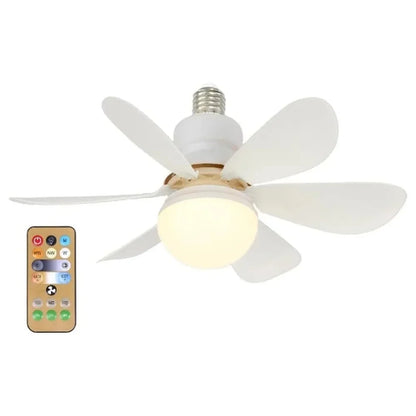 LED 30W ceiling fan light E27 with remote control for dimming,