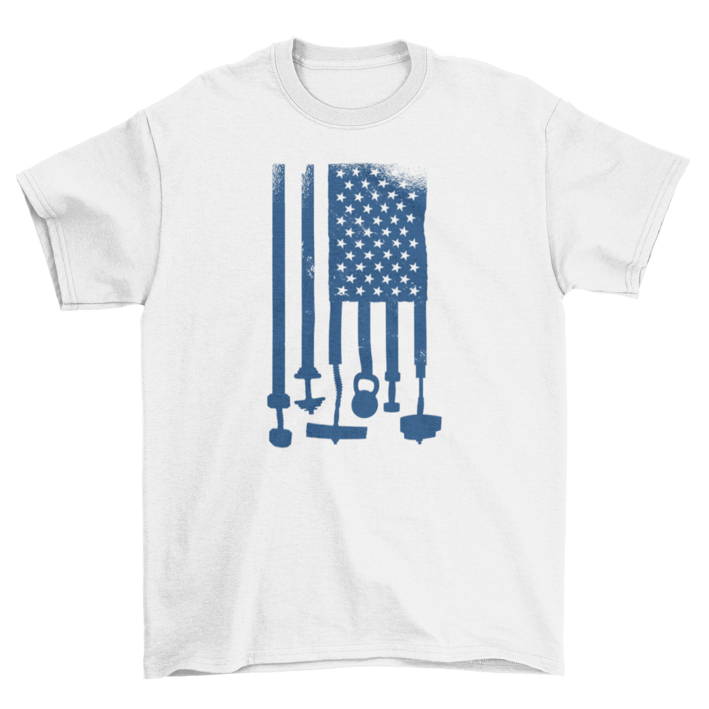 Weightlifting USA flag t-shirt