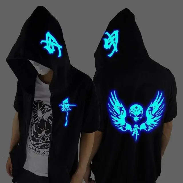 Blue Rave Ghost Hoodie