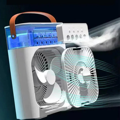 Portable Air Conditioner - USB Electric Fan Cooler LED Night Light Water Mist