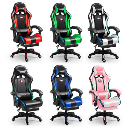 WCG Gaming Chair Office Latex Cushion Bluetooth Computer Chair High-Quality BOSS Chair Leather LOL Internet Anchor Racing Chair