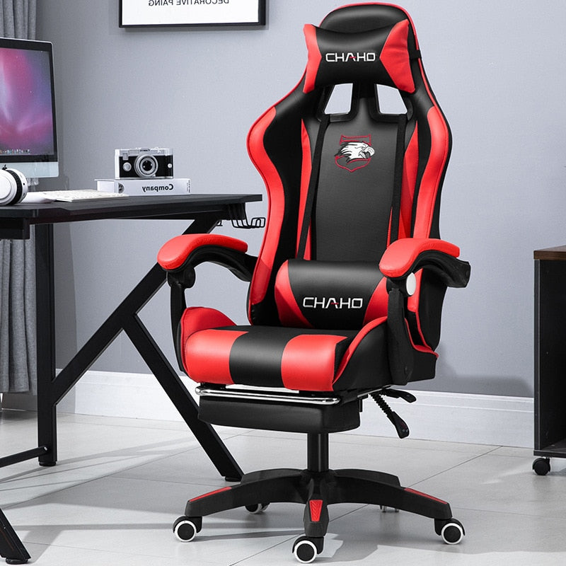 WCG Gaming Chair Office Latex Cushion Bluetooth Computer Chair High-Quality BOSS Chair Leather LOL Internet Anchor Racing Chair