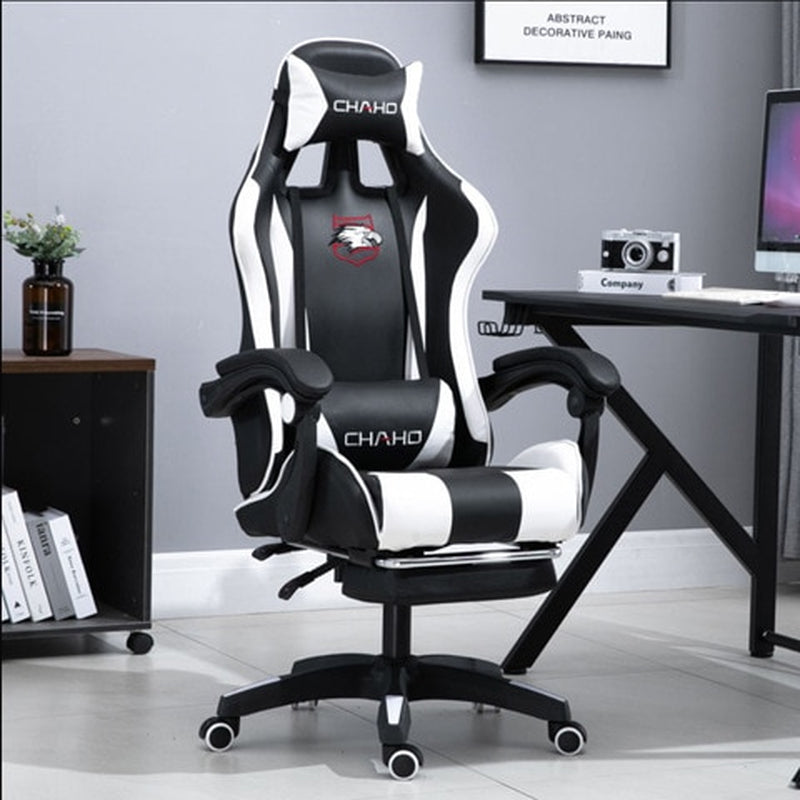 WCG Gaming Chair Office Latex Cushion Bluetooth Computer Chair High-Quality BOSS Chair Leather LOL Internet Anchor Racing Chair