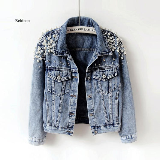 Pearl Casual Denim Jacket for Women